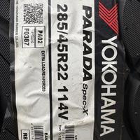 285/45  R22  Yokohama Parada Spec-X PA02 114V Вид 9