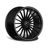 8x18 5x114.3 67.1 ET45 matt black undercut lip