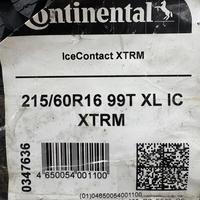 215/60  R16  Continental IceContact XTRM шип 99T (2020 г. в.) Вид 9
