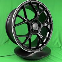 8.5x19 5x112 66.6 ET40 Satin Black Machined Lip Вид 2