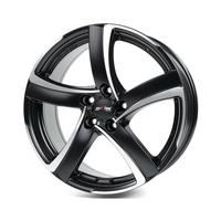 7.5x17 5x100 63.3 ET35 racing black front polished