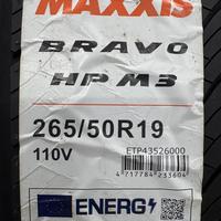 265/50  R19  Maxxis Bravo HP-M3 110V XL Вид 9