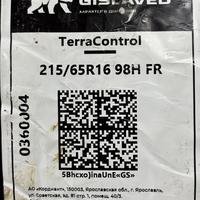 215/65  R16  Gislaved TerraControl 98H Вид 11