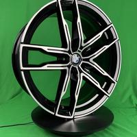 8.5x20 5x112 66.6 ET25 Black Machined Face