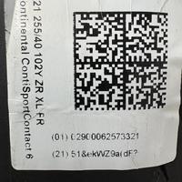 255/40  R21  Continental ContiSportContact 6 ZR RO1 FR 102Y XL Вид 10