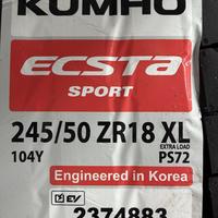 245/50  R18  Kumho Ecsta Sport PS72 ZR 104Y XL Вид 9