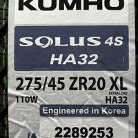 275/45  R20  Kumho Solus 4S HA32 ZR 110W XL Вид 9