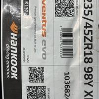 235/45  R18  Hankook Ventus evo K137 ZR 98Y XL Вид 9