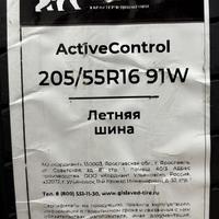 205/55  R16  Gislaved ActiveControl FR 91W Вид 11