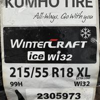 215/55  R18  Kumho WinterCraft Ice WI32 шип 99H XL (2023 г. в.) Вид 9