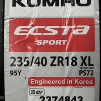 235/40  R18  Kumho Ecsta Sport PS72 ZR 95Y XL Вид 9