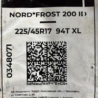 225/45  R17  Gislaved NordFrost 200 ID шип FR 94T XL Вид 11
