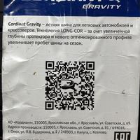205/55  R16  Cordiant GRAVITY 94V Вид 11