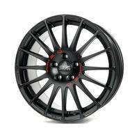8x17 5x112 75 ET35 matt black red lettering