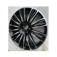 9.5x22 5x108 63.4 ET45 Black Machined Face