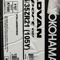 285/35  R21  Yokohama Advan Sport V107 ZR 105Y Вид 9