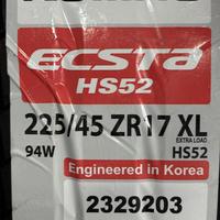 225/45  R17  Kumho Ecsta HS52 ZR 94W XL Вид 9