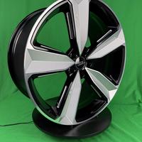 9x20 5x112 66.45 ET37 Black Machined Face + Milling Line Вид 2