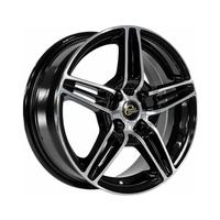 6x15 4x100 56.6 ET40 black