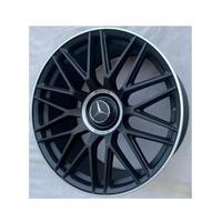 9.5x22 5x112 66.6 ET42 Satin Black Machined Lip